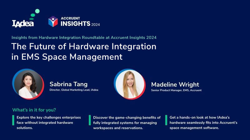 Accruent Insights 2024: The Future of Hardware Integration in EMS Space Management